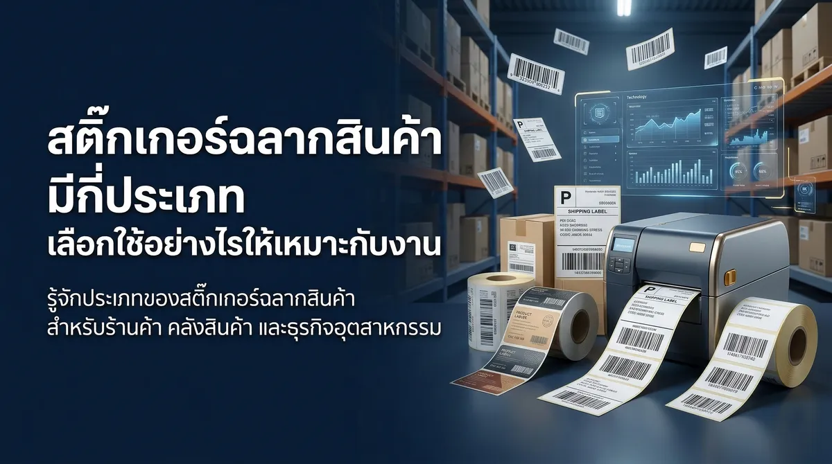 สติ๊กเกอร์ฉลากสินค้า มีกี่ประเภท เลือกใช้อย่างไรให้เหมาะกับงาน